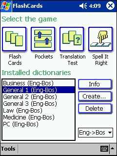 LingvoSoft FlashCards English <-> Bosnian for Pock 1.3.14 screenshot